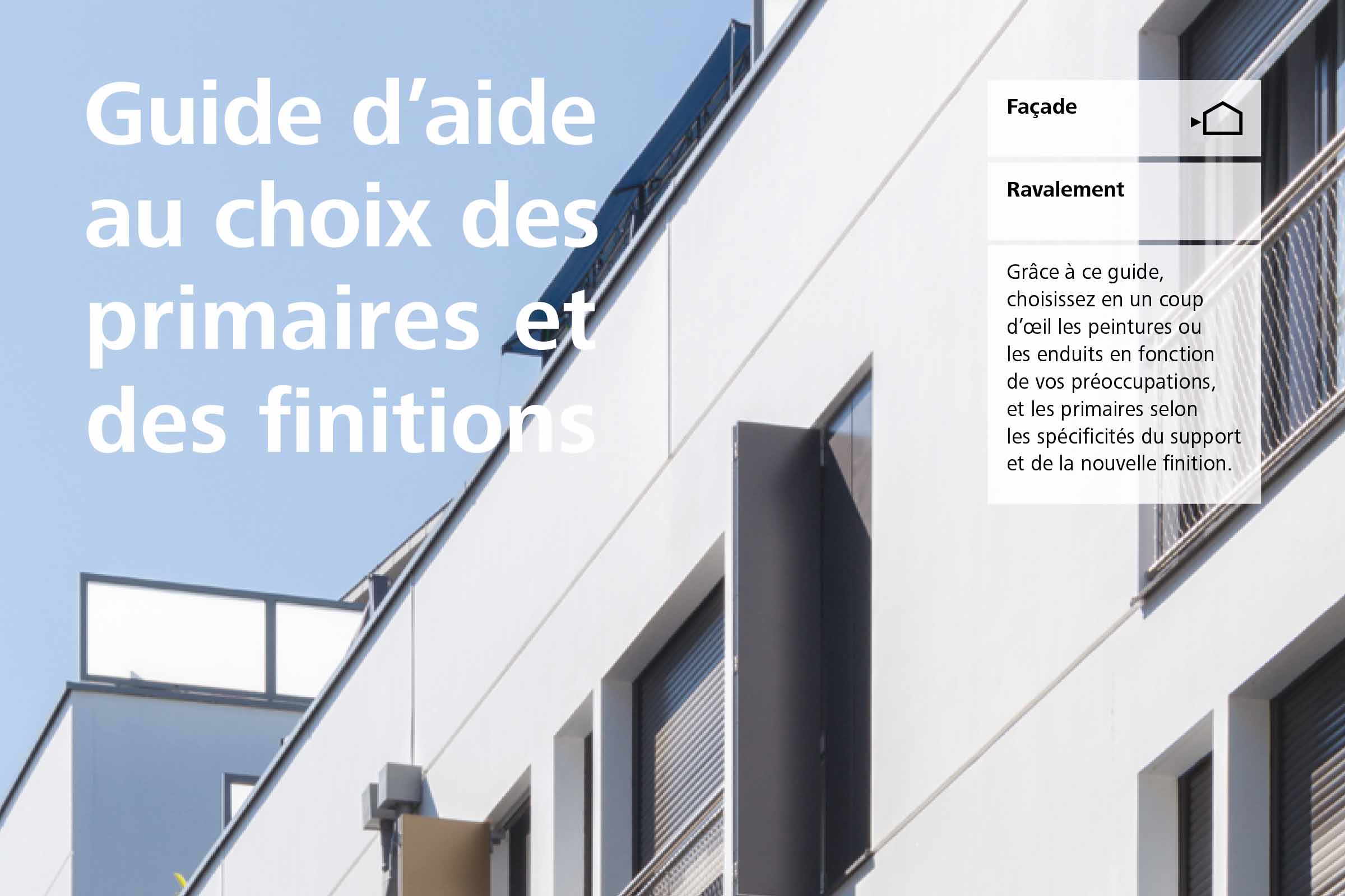 Guide d'aide au choix Primaires et Finitions Sto 