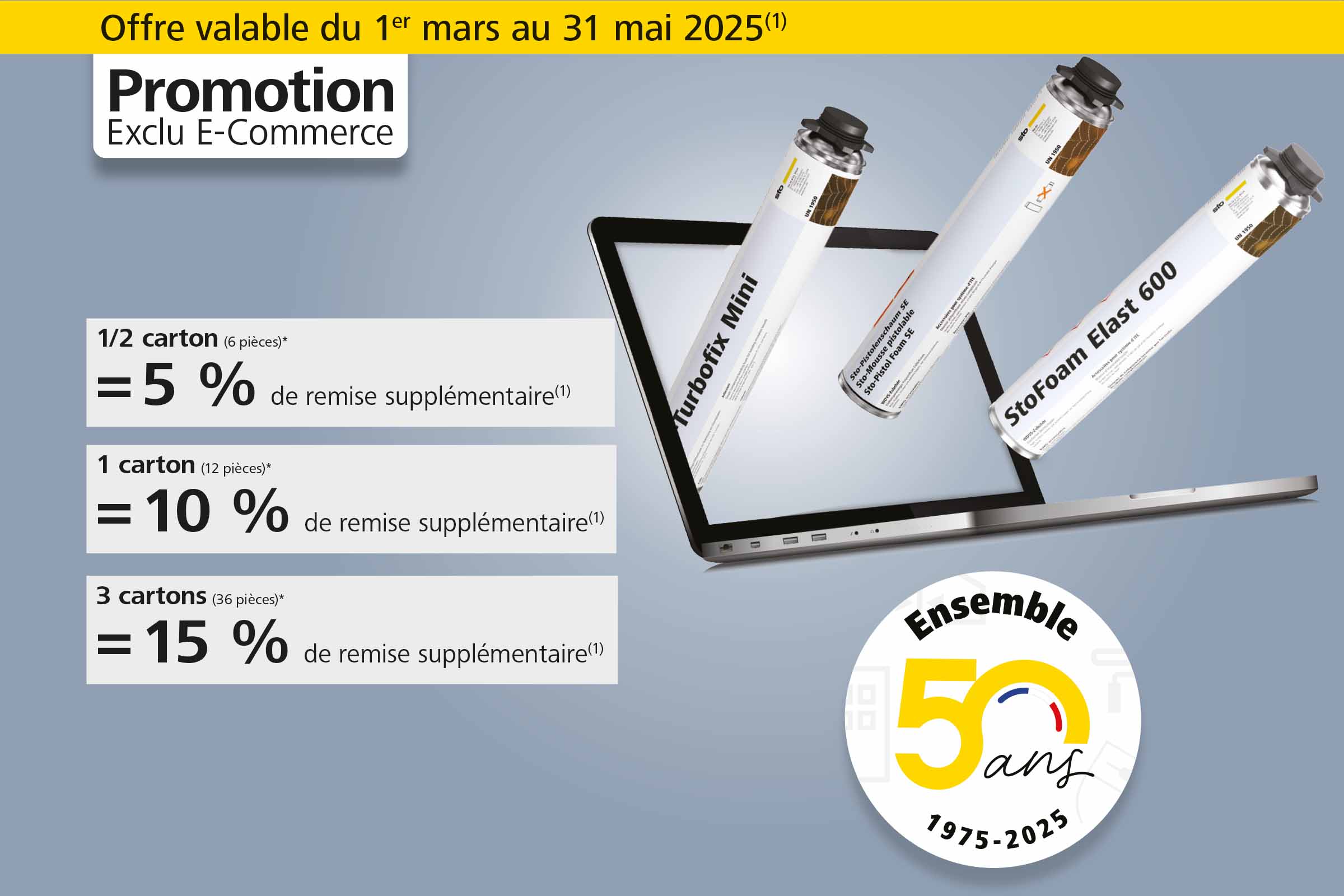 Remises promotion E-Commerce Mars 2025