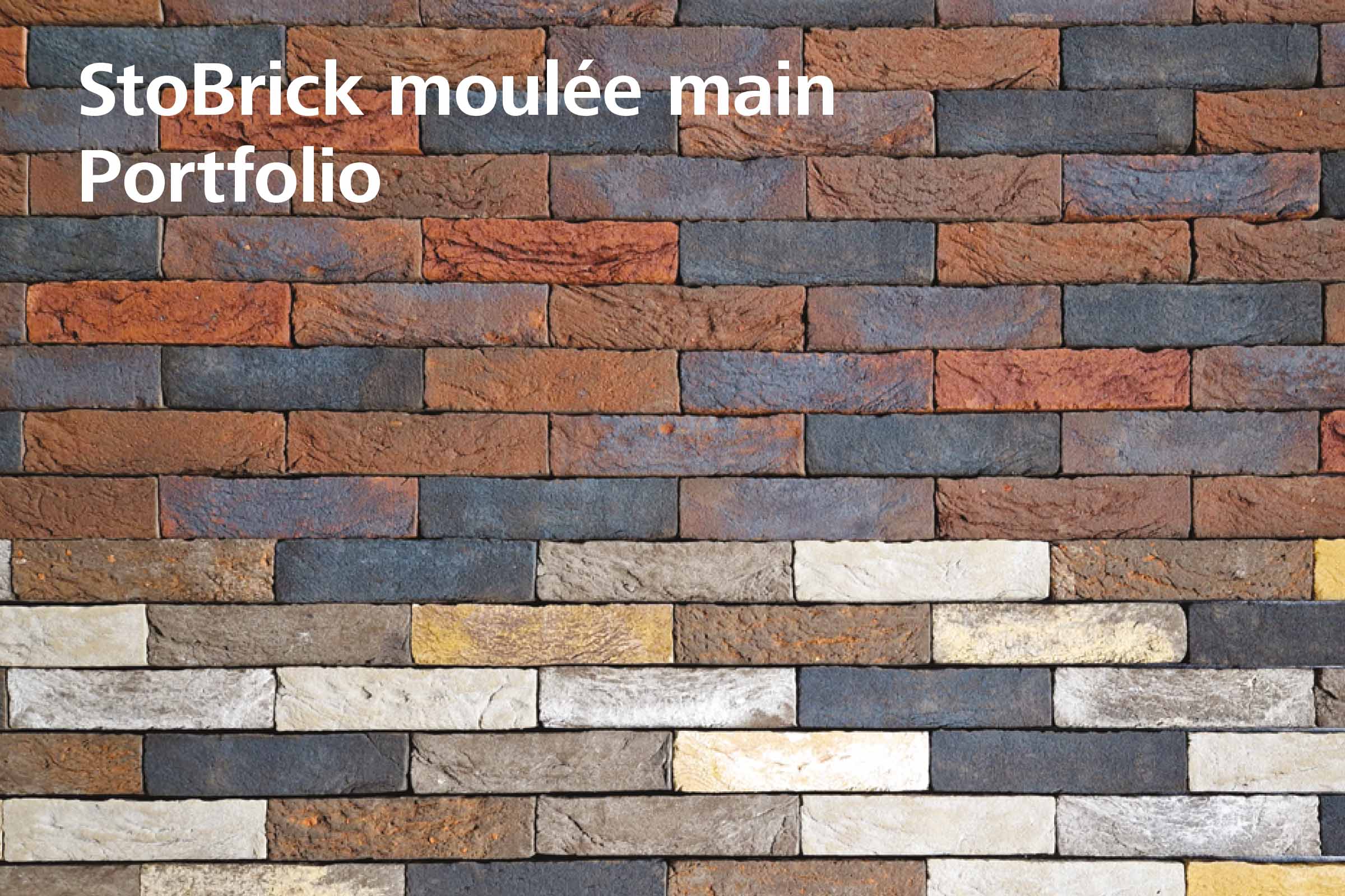 Portfolio parement en terre cuite StoBrick moulée main