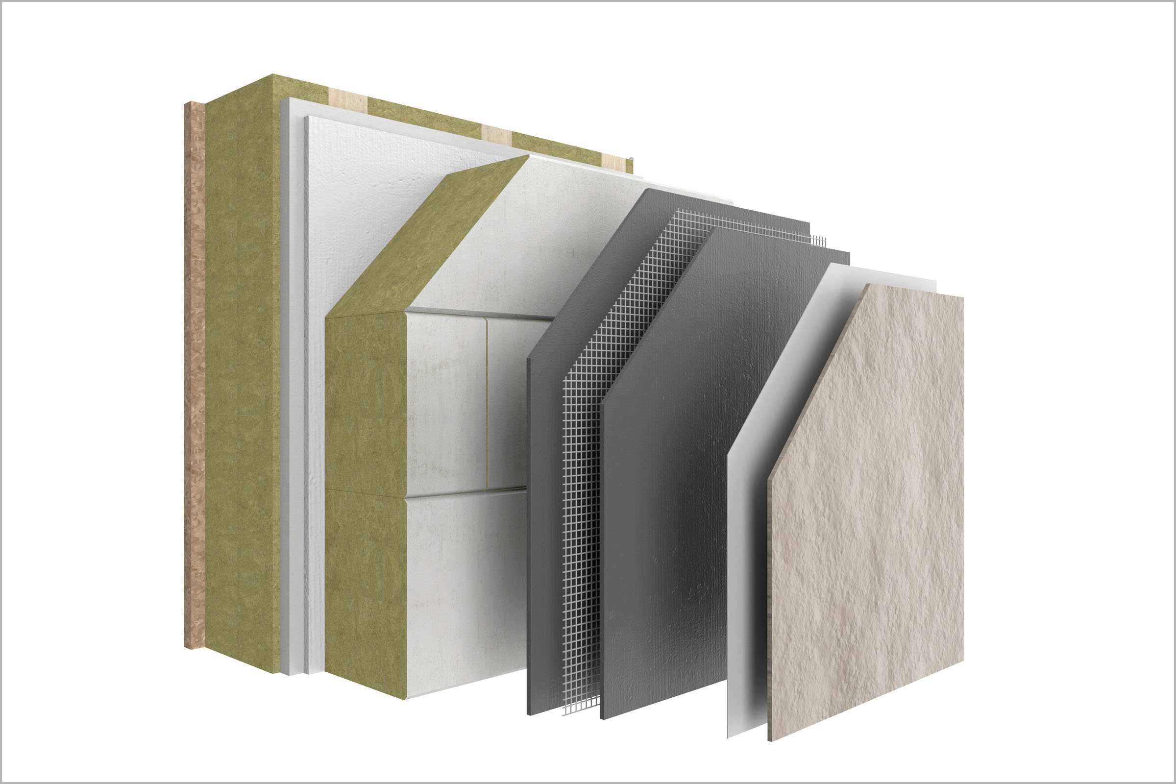 Eclaté système StoTherm Mineral COB