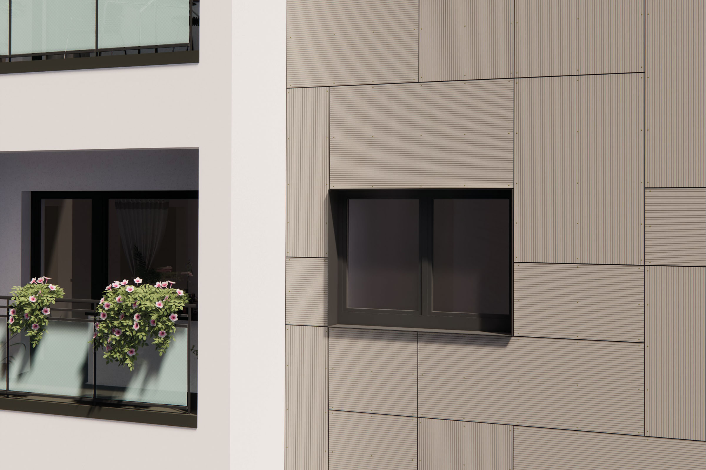 StoVentec FibreCement - Exemple d’application en logements