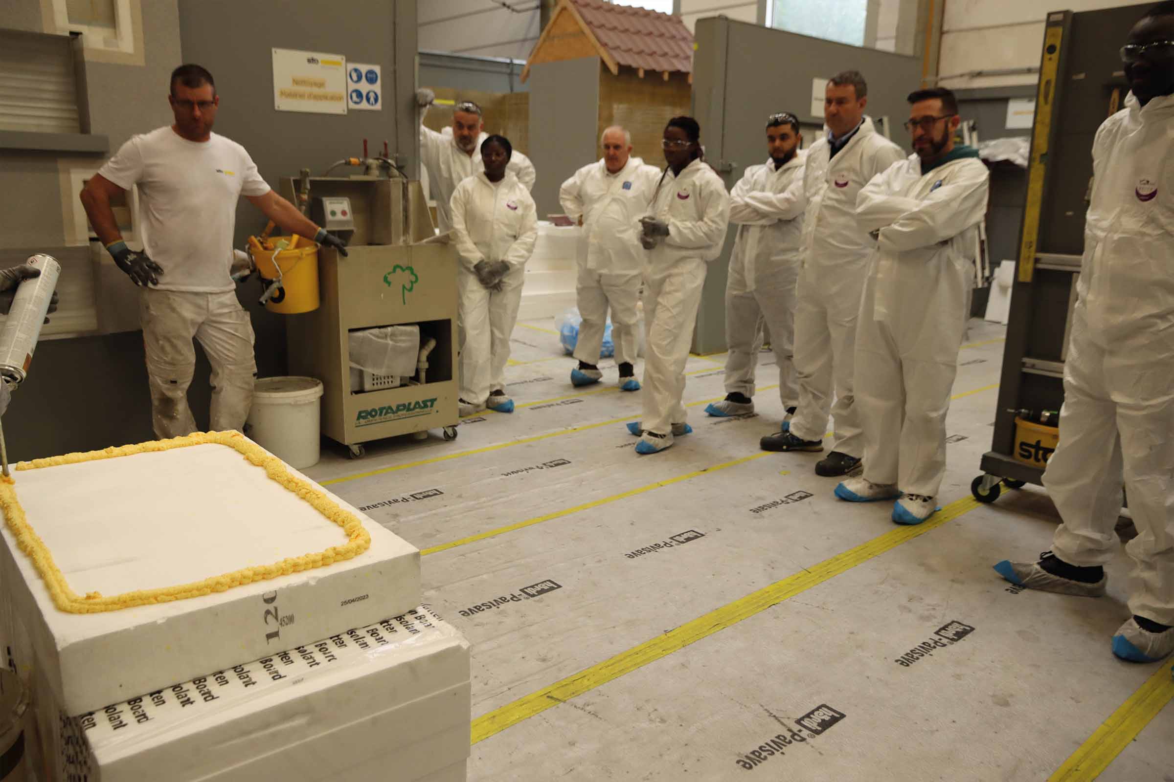 La plateforme de formation de Sto est située au sein de son siège social à Bezons (95)