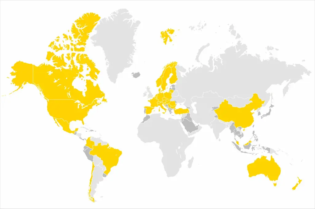 Fournisseurs Sto - Carte Internationale