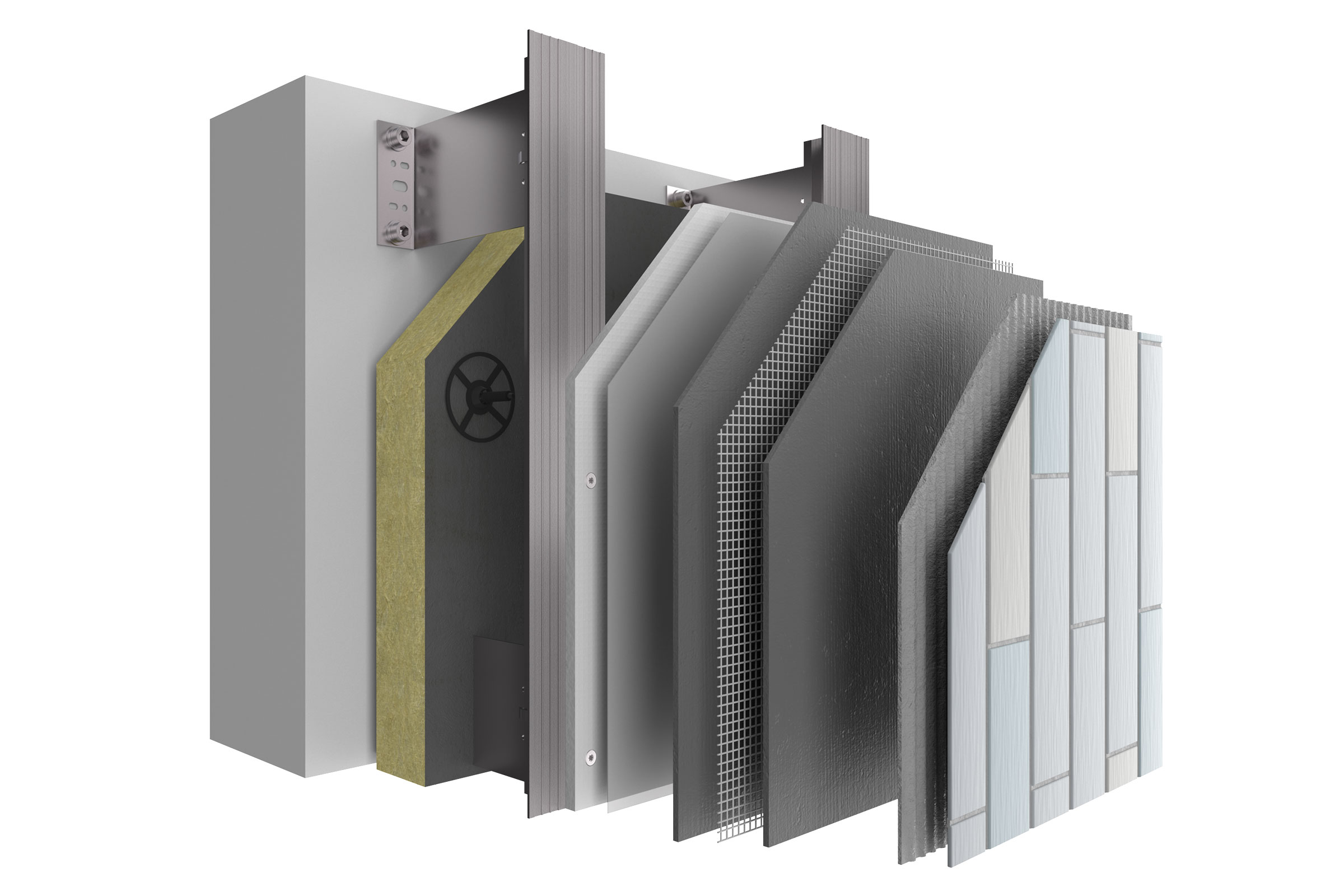 Mise en œuvre du StoCera sur le système de bardage ventilé StoVentec