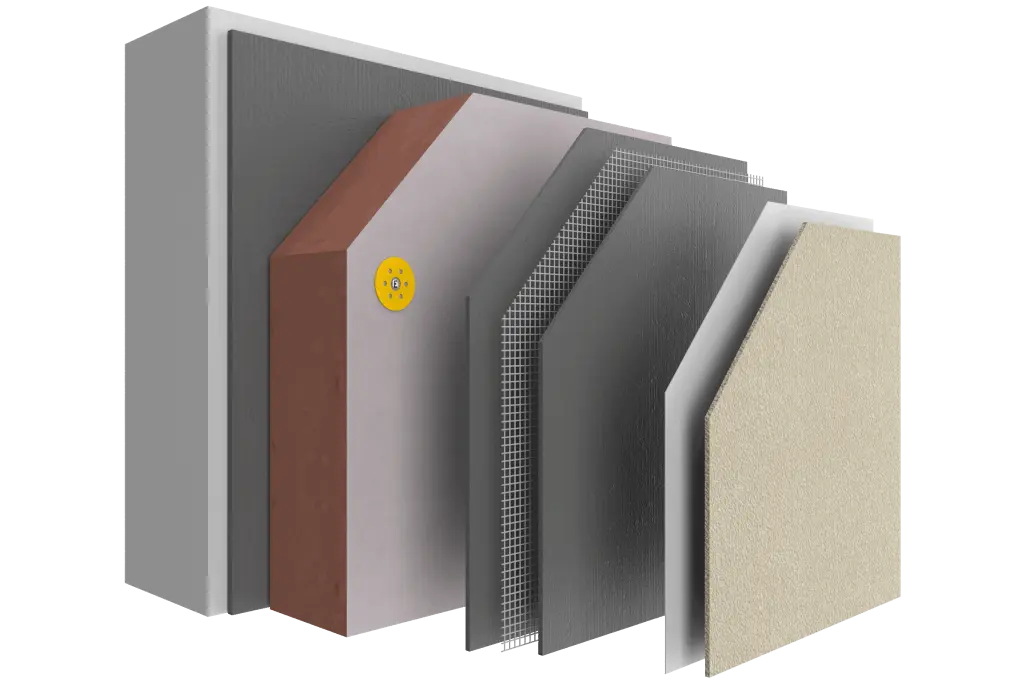 Système d’isolation thermique par l’extérieur StoTherm Resol avec panneau en résine phénolique