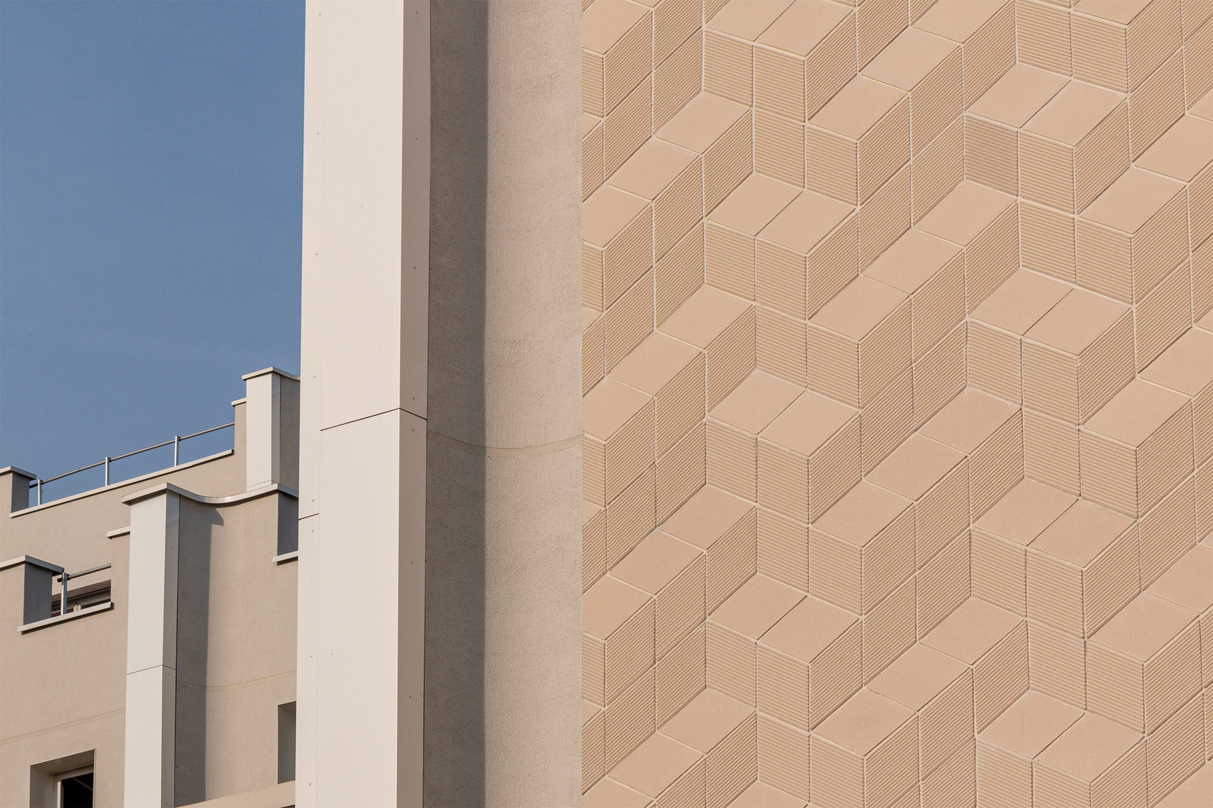 Sannois bel air, avec ITE Sto Therm Minéral, enduit StoLotusan, revêtement collé Sto-Ecoshapes