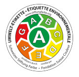 Étiquette d´écocompatibilité CH A, en couleur