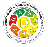 Étiquette d´écocompatibilité CH D, en couleur